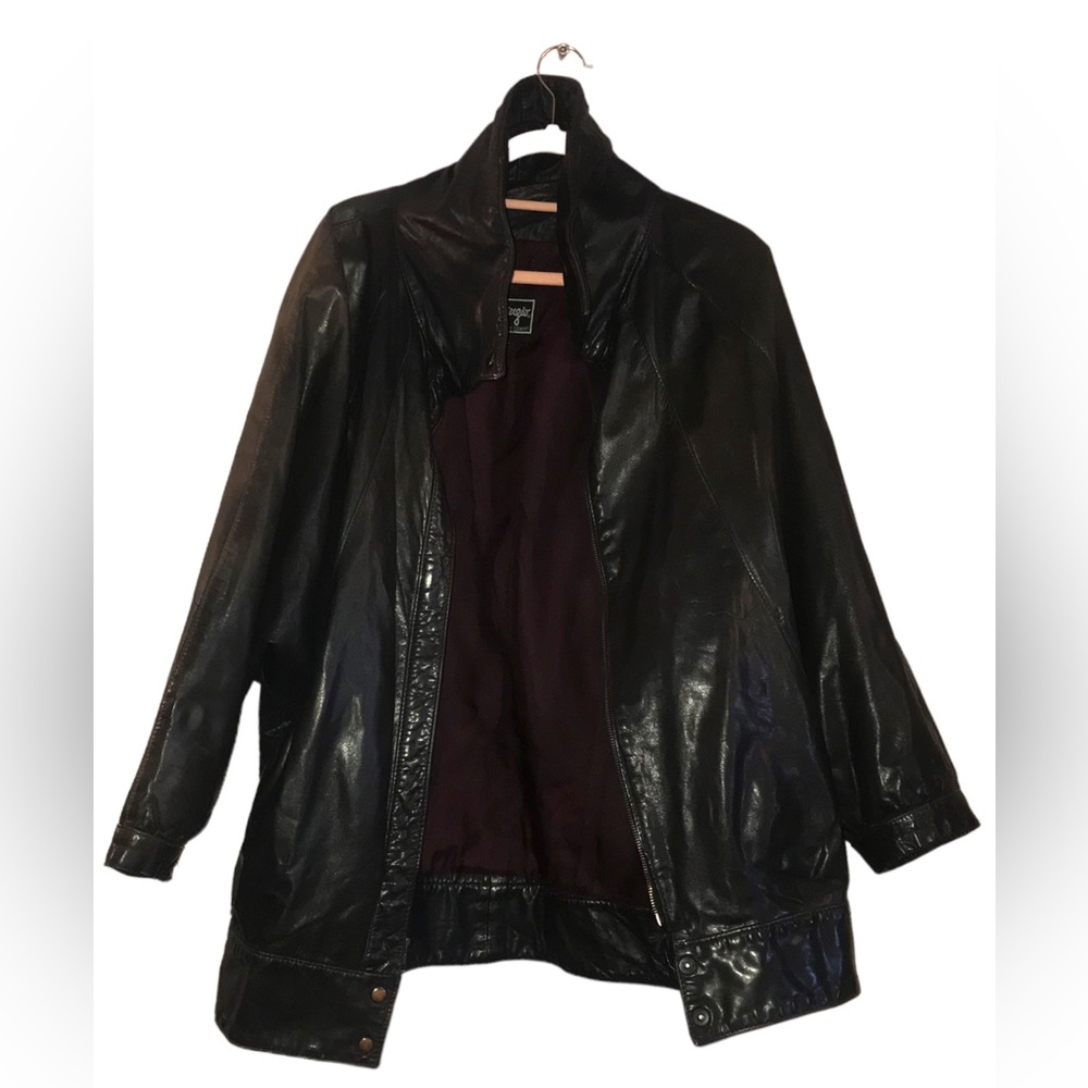 VTG. Dolman sleeve leather jacket